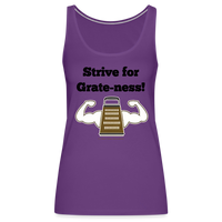 Thumbnail for Strive for Grate-ness | Women’s Premium Tank Top - purple