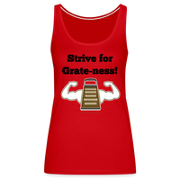 Thumbnail for Strive for Grate-ness | Women’s Premium Tank Top - red