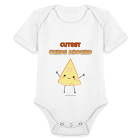 Thumbnail for Cutest Curds Around | Organic Short Sleeve Baby Bodysuit - white