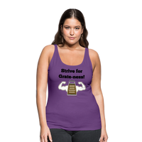 Thumbnail for Strive for Grate-ness | Women’s Premium Tank Top - purple