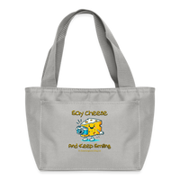 Thumbnail for Say Cheese and Keep Smiling | Recycled Insulated Lunch Bag - light gray