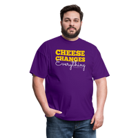 Thumbnail for Cheese Changes Everything | Unisex Classic T-Shirt - purple