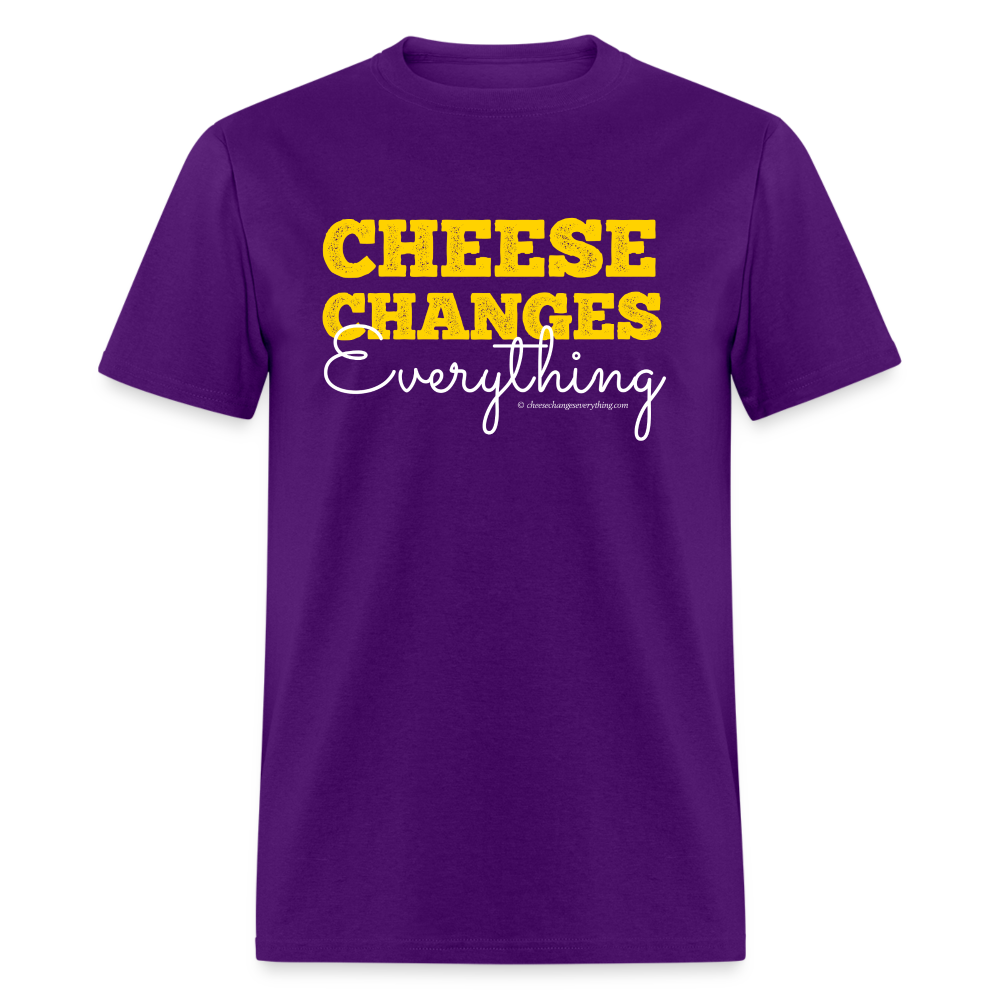 Cheese Changes Everything | Unisex Classic T-Shirt - purple