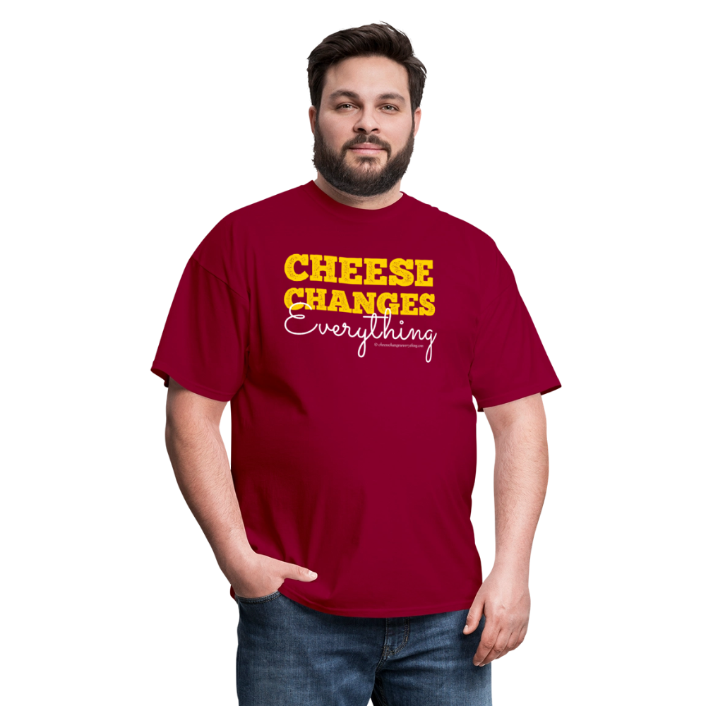 Cheese Changes Everything | Unisex Classic T-Shirt - dark red