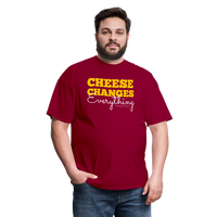 Thumbnail for Cheese Changes Everything | Unisex Classic T-Shirt - dark red