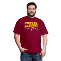 Thumbnail for Cheese Changes Everything | Unisex Classic T-Shirt - burgundy