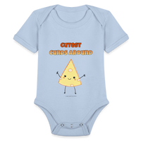 Thumbnail for Cutest Curds Around | Organic Short Sleeve Baby Bodysuit - sky