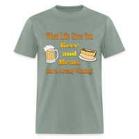 Thumbnail for When Life Gives You Beer and Brats | Unisex Classic T-Shirt - sage